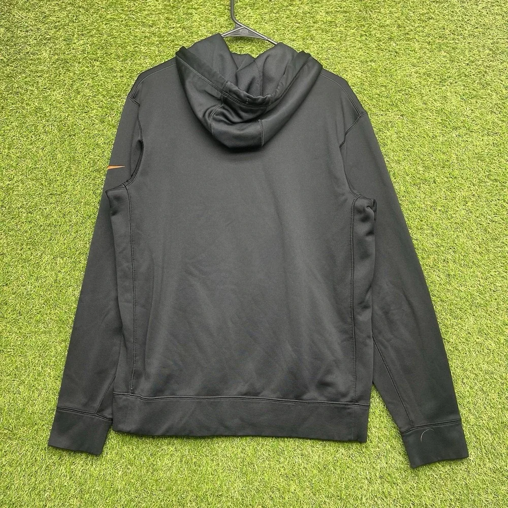 Chicago Bears Nike Hoodie Mens Medium Therma Fit Sweatshirt Fleece Swoosh Check